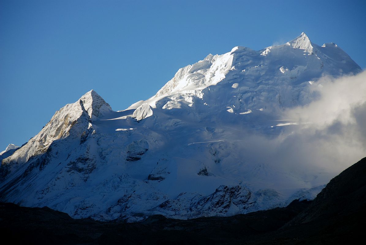 12 Jobo Rabzang Early Morning From Chinese Base Camp The early morning light does shine nicely on Jobo Rabzang (6666m) from Chinese Base Camp.